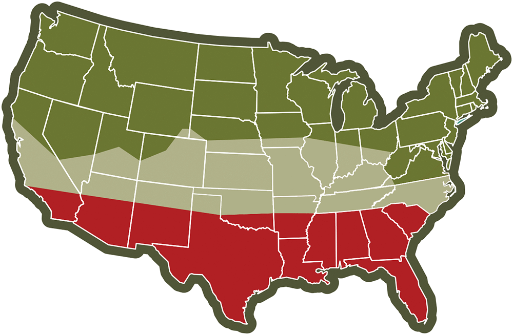 Whitetail Planting Dates Map